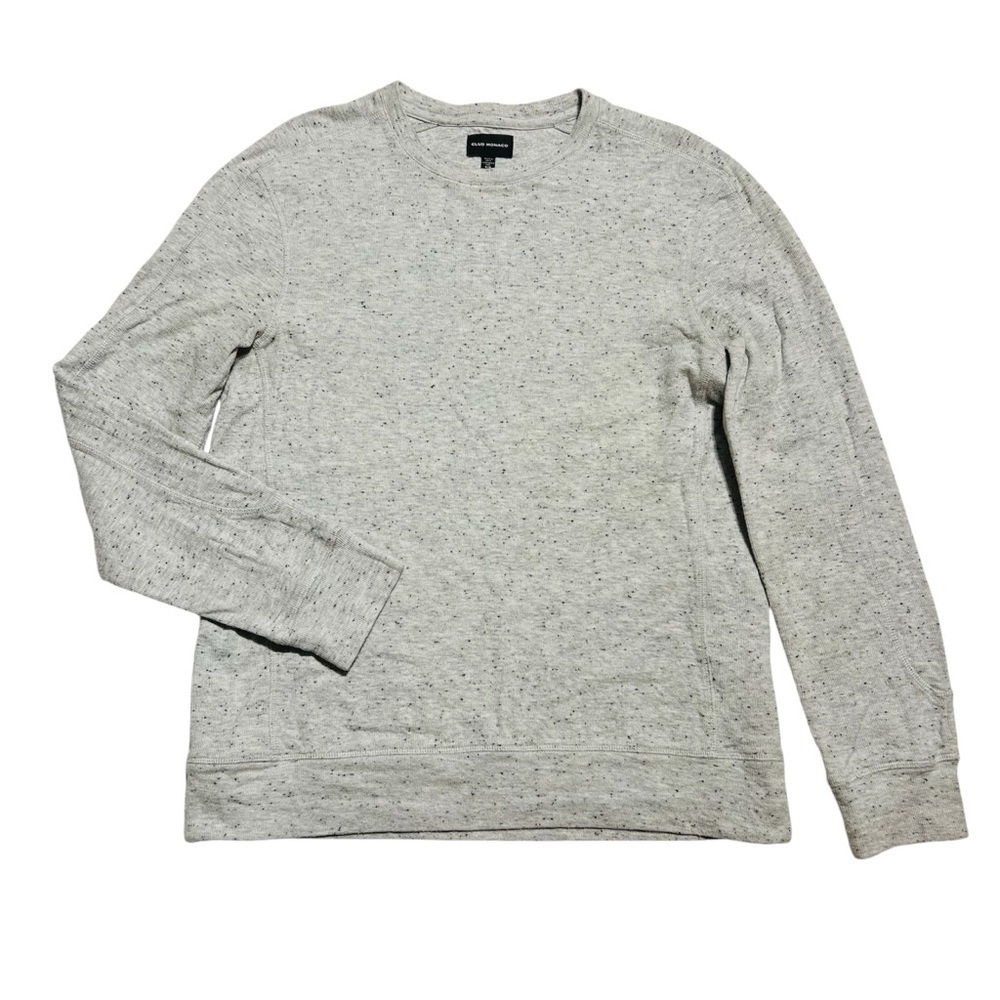Club Monaco Crew Neck Gray Long Sleeve Tee‎